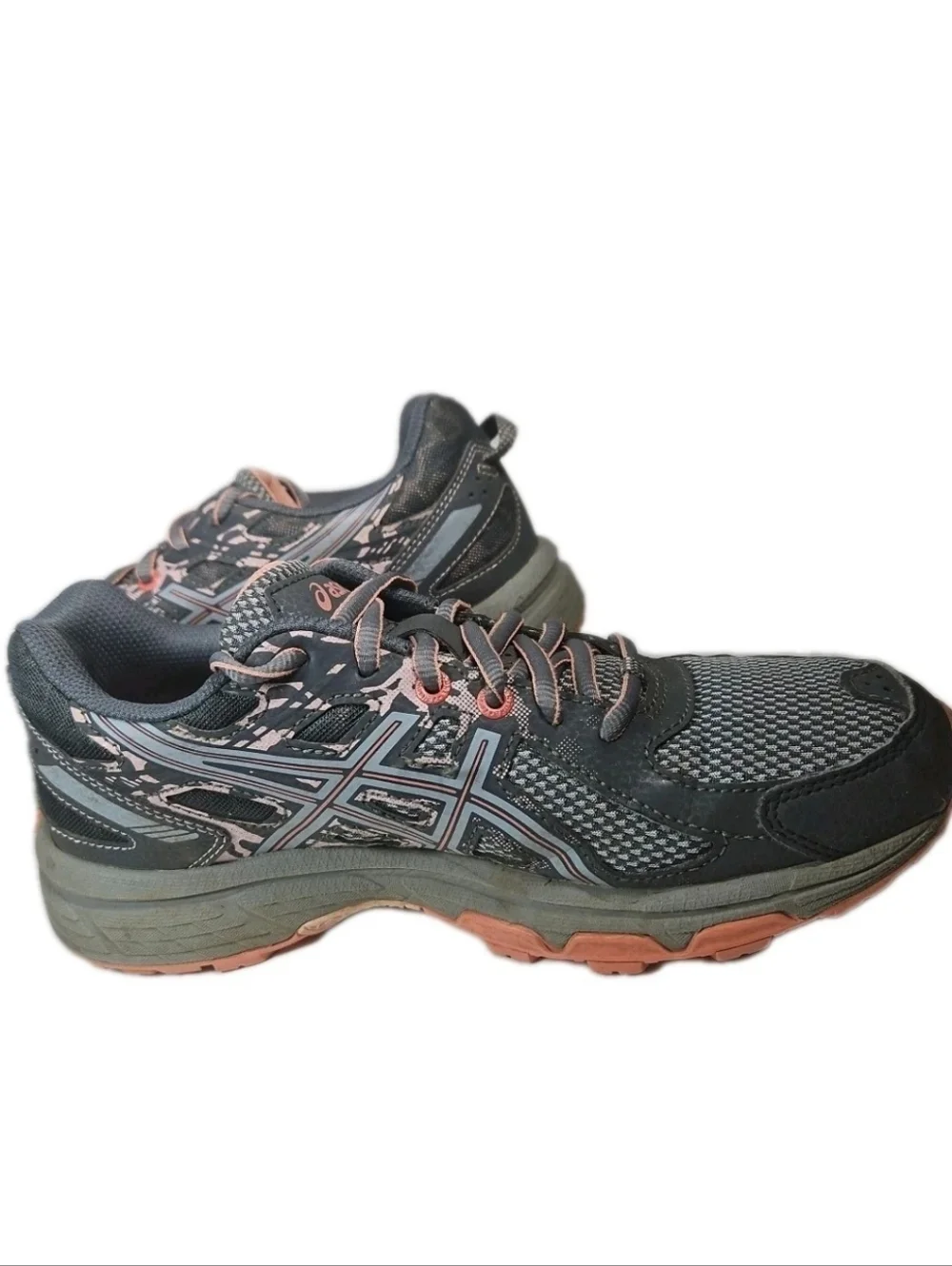 Asics Gel Venture 6 Women Sz8 Blue Run Hike Shoe Gray T7G6N Y2k Boho[5C